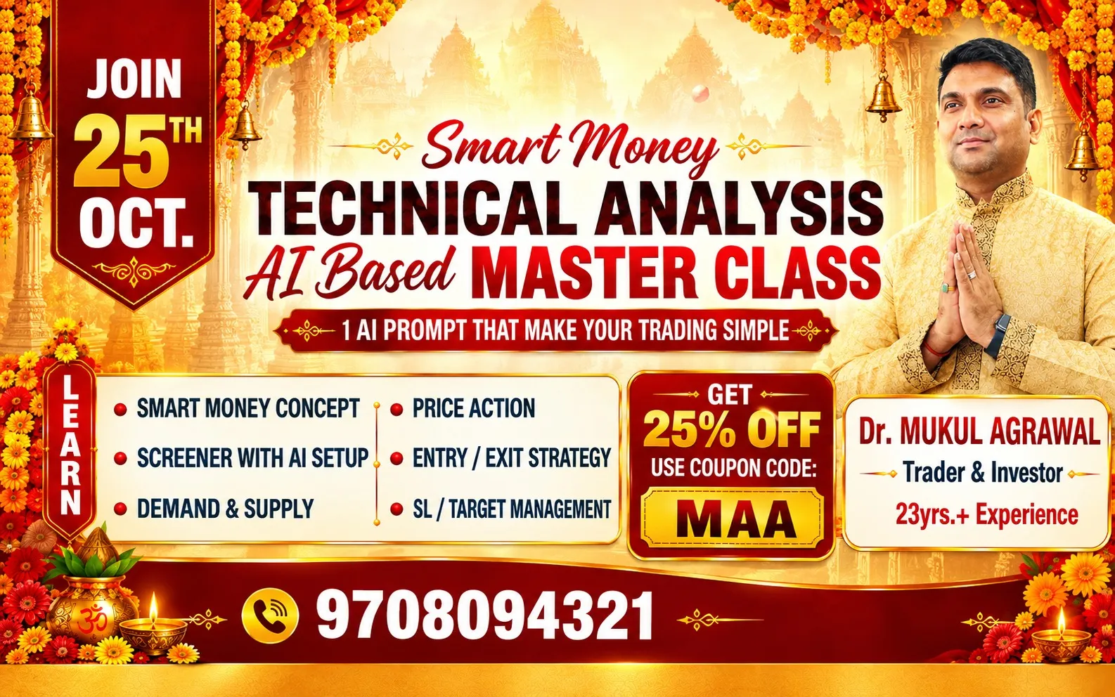 25th October Technical Analysis (Live+Rec) 2026